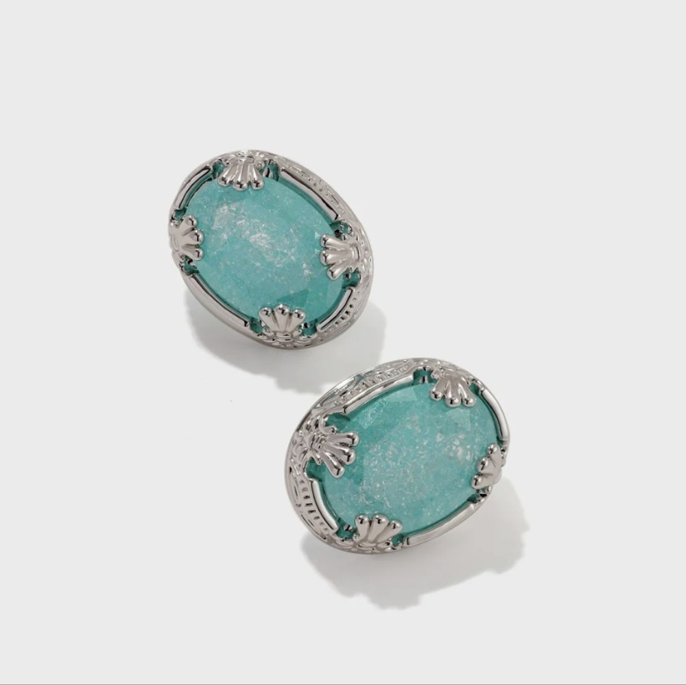 Boonee Alus Blue Aurora's Embrace Earrings NIB Beautiful Gift Box & Satin Pouch